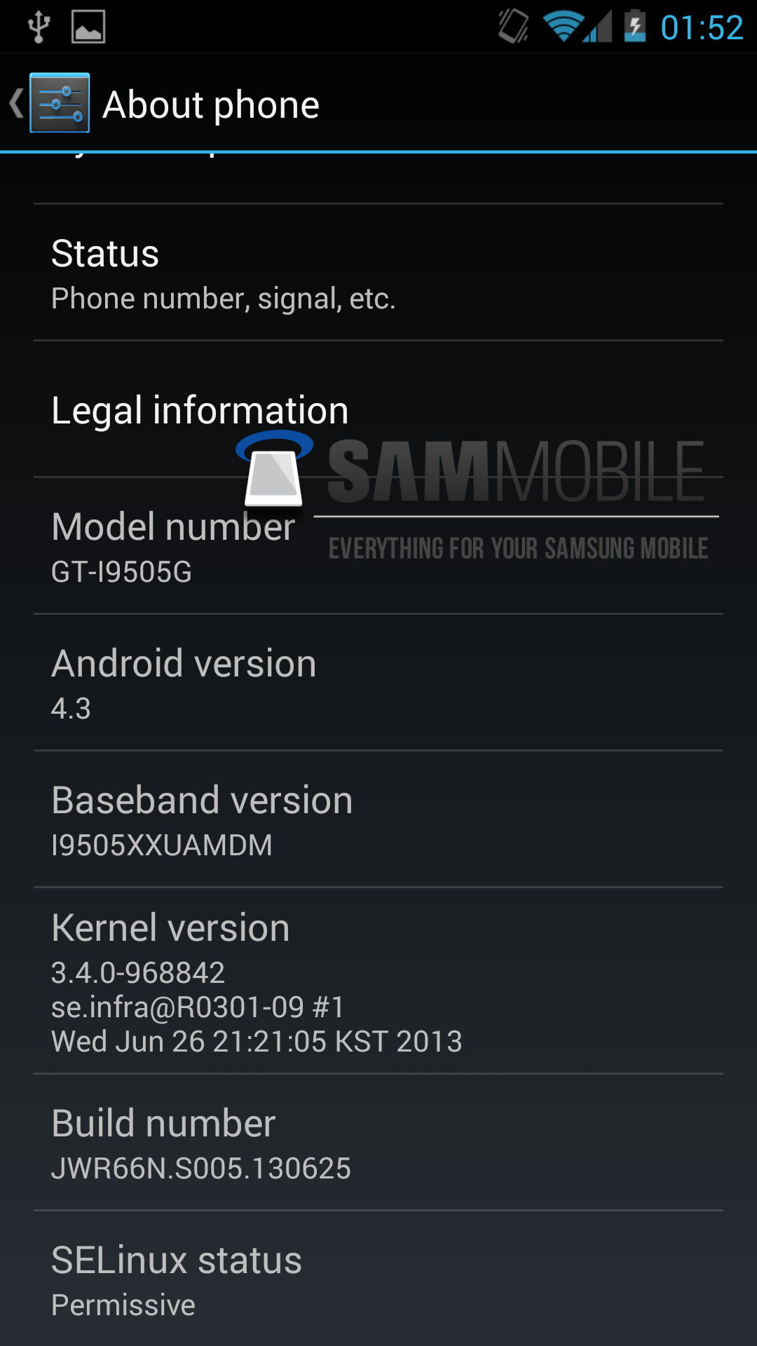 Появились скриншоты Android 4.3 на Samsung Galaxy S4