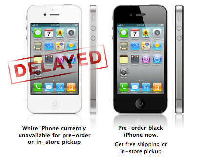 Белый iPhone 4 уже поступил в продажу в Великобритании?