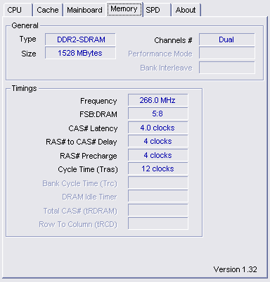 cpuz memory