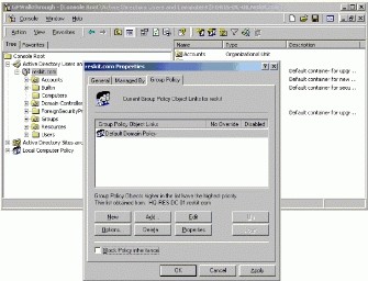 Figure 3: Group Policy Link Management