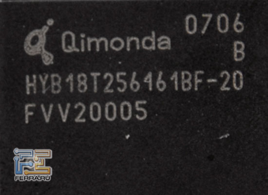 Память Qimonda со временем доступа 2 нс