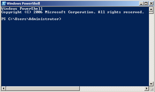  1:  Windows Powershell Command